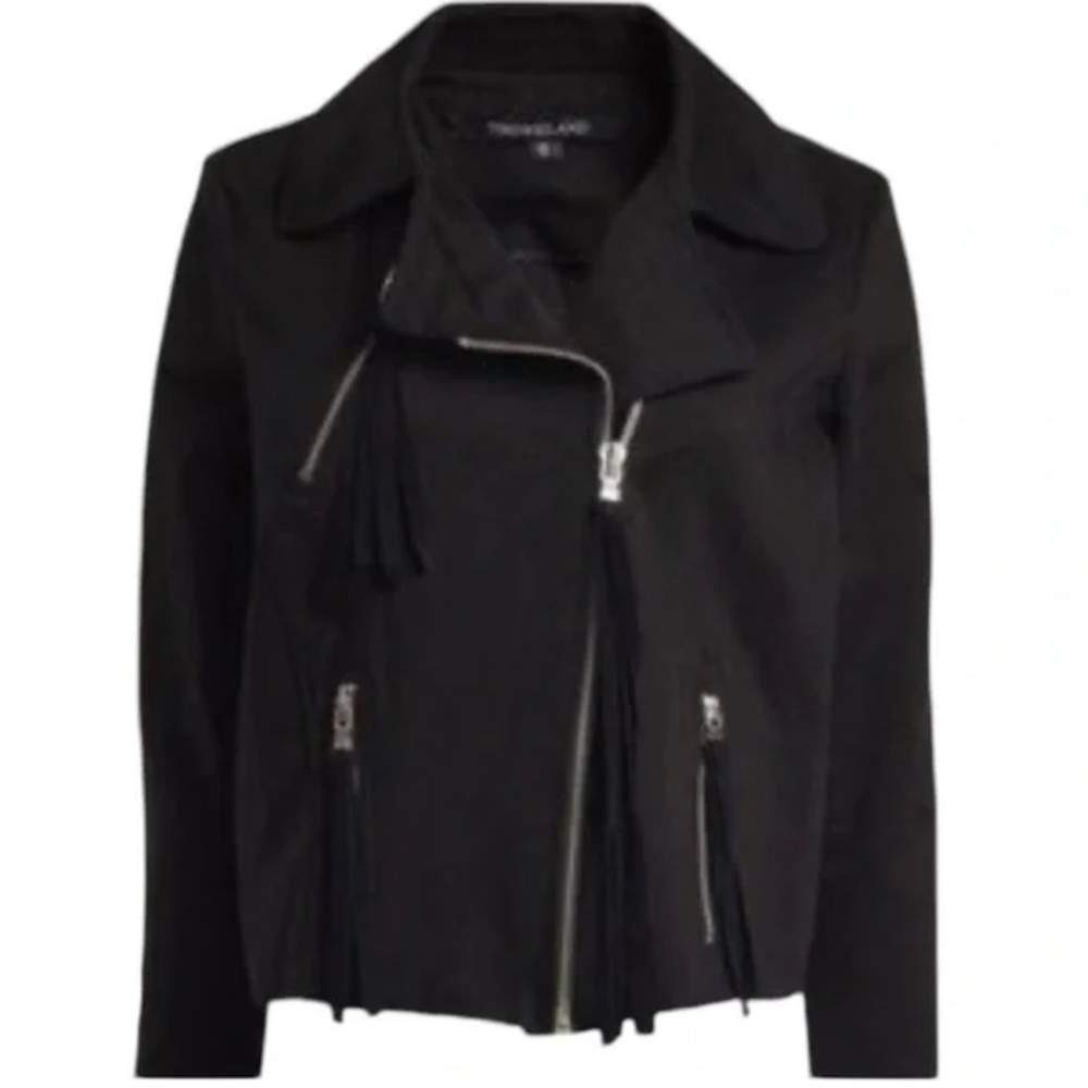 Timo Weiland brushed twill moto jacket S